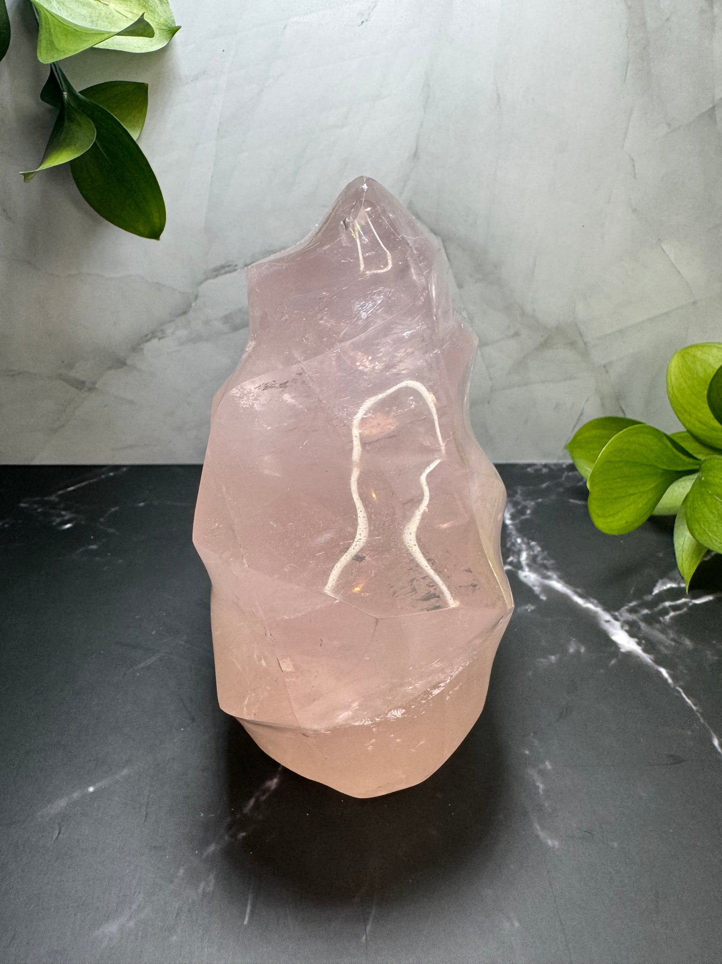 Large Rose Quartz Flame Point 5” | Crystal Decor | Healing | Gift Crystal Eyes It