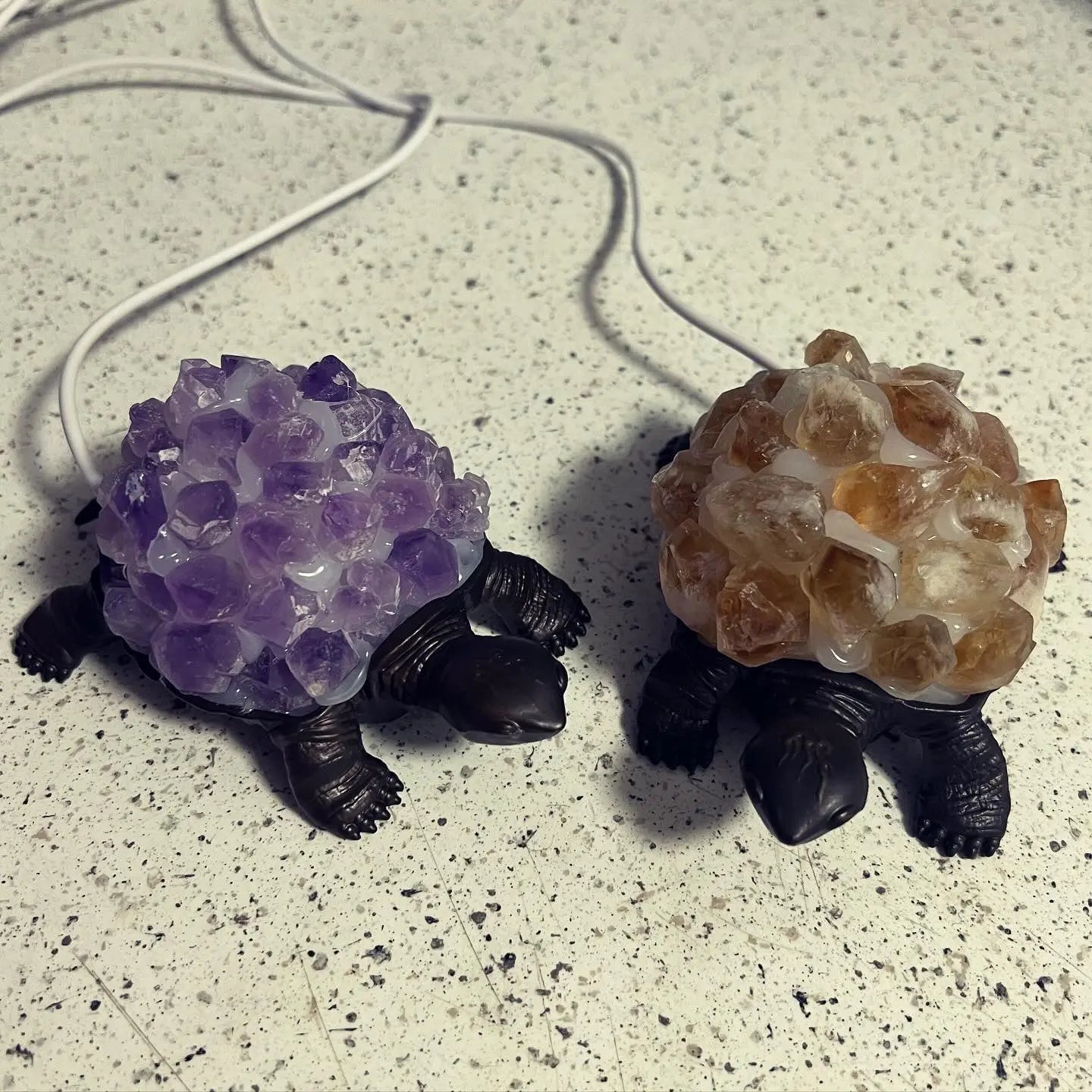 Crystal Turtle Light | Amethyst | Citrine | LED | USB | Gift Crystal Eyes It