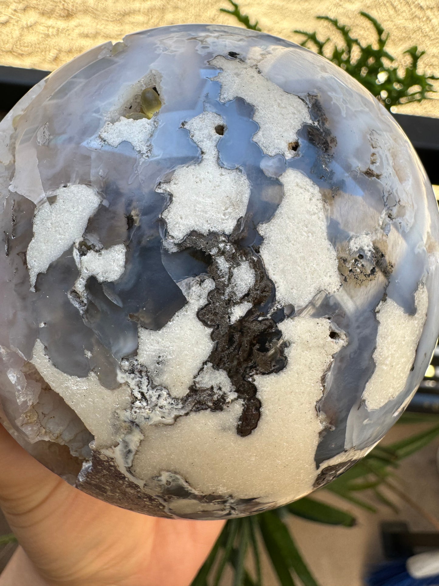 Large Druzy Agate and White Quartz Sphere 3.5” | Druzy Quartz | White | Crystal Decor | Healing | Gift Crystal Eyes It
