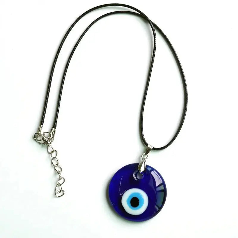 Evil Eye Necklace | Blue Pendant | Turkish | Nazar | Mal de Ojo | Protection | Jewelry | Gift Crystal Eyes It