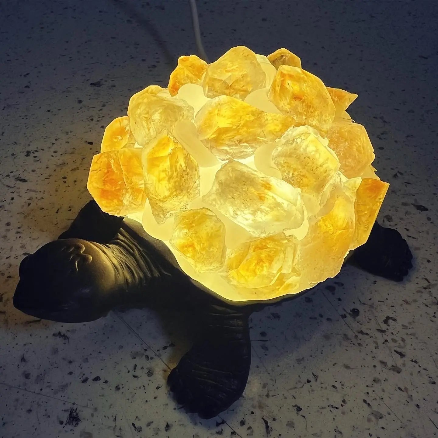 Crystal Turtle Light | Amethyst | Citrine | LED | USB | Gift Crystal Eyes It