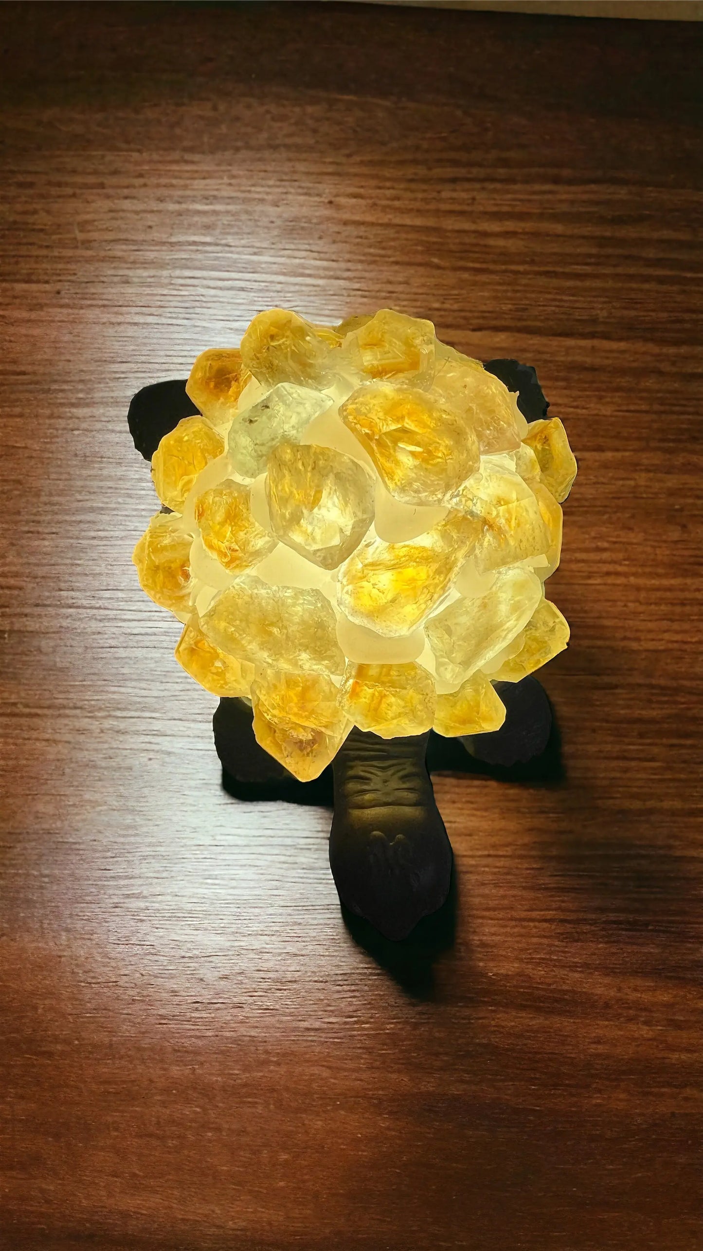 Crystal Turtle Light | Amethyst | Citrine | LED | USB | Gift Crystal Eyes It