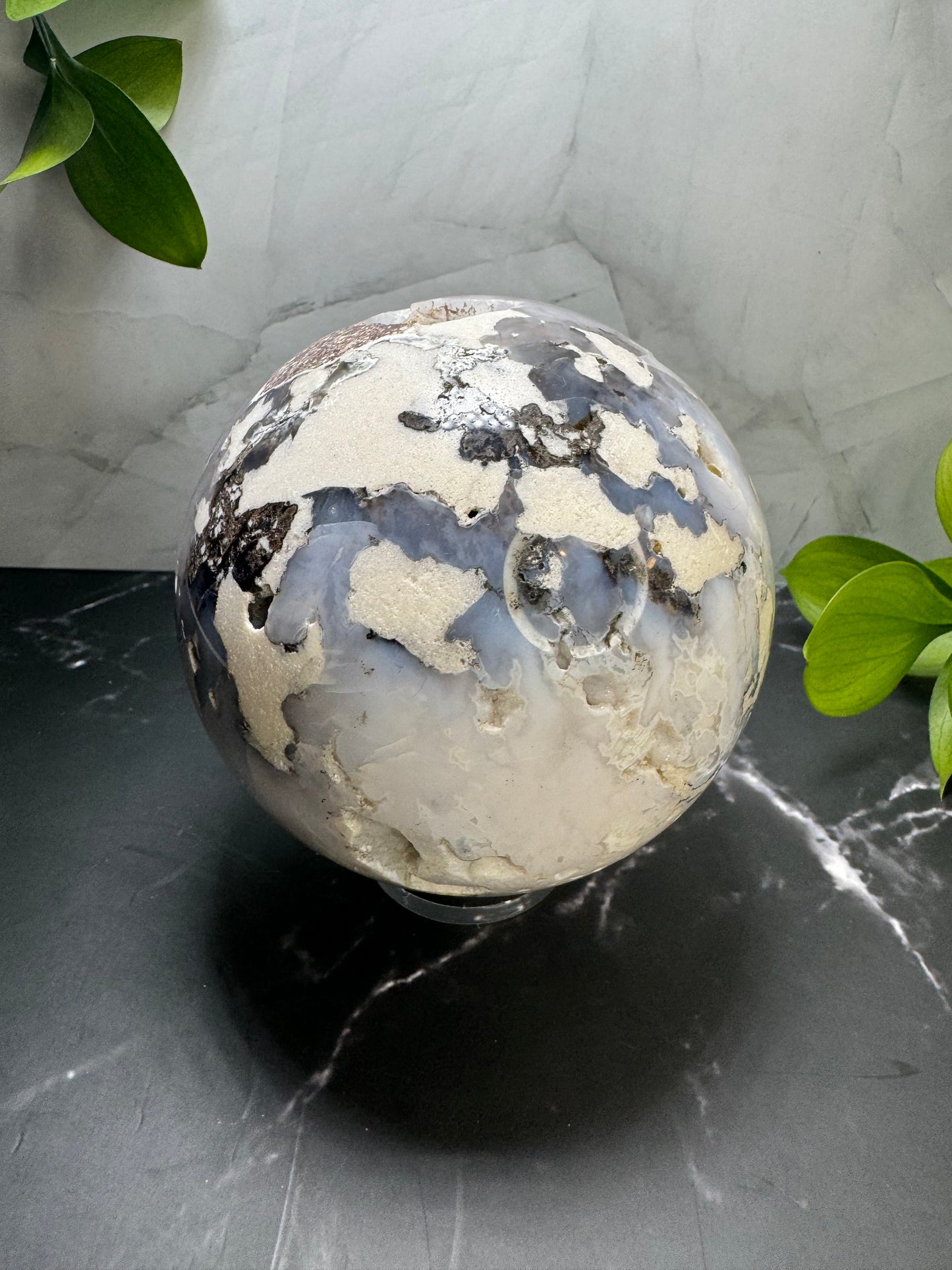 Large Druzy Agate and White Quartz Sphere 3.5” | Druzy Quartz | White | Crystal Decor | Healing | Gift Crystal Eyes It