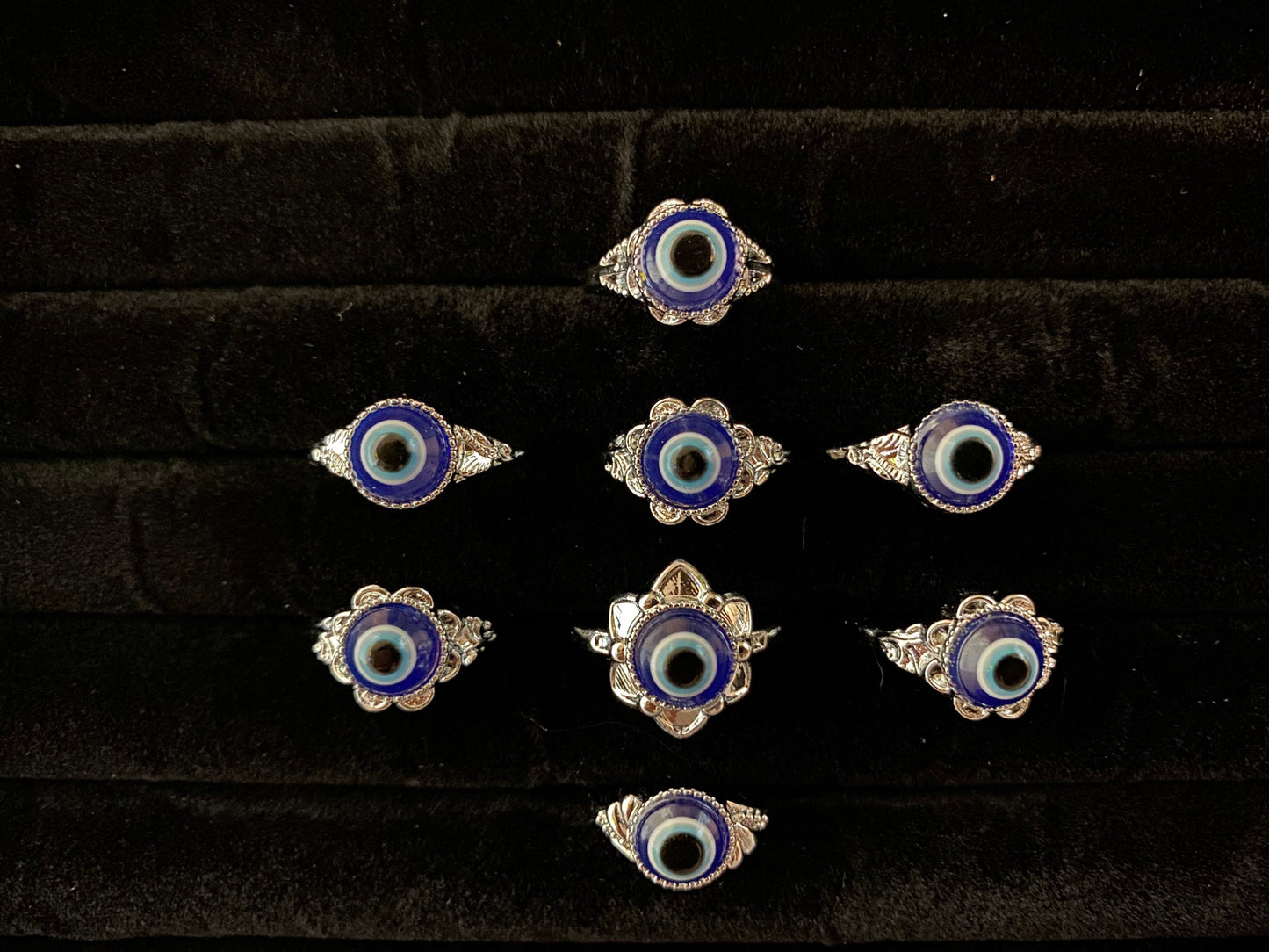 Evil Eye Ring | Nazar | Matiasma | Mal de Ojo | Protection Symbol | Good Luck Charm | Talisman | Jewelry | Gift Crystal Eyes It