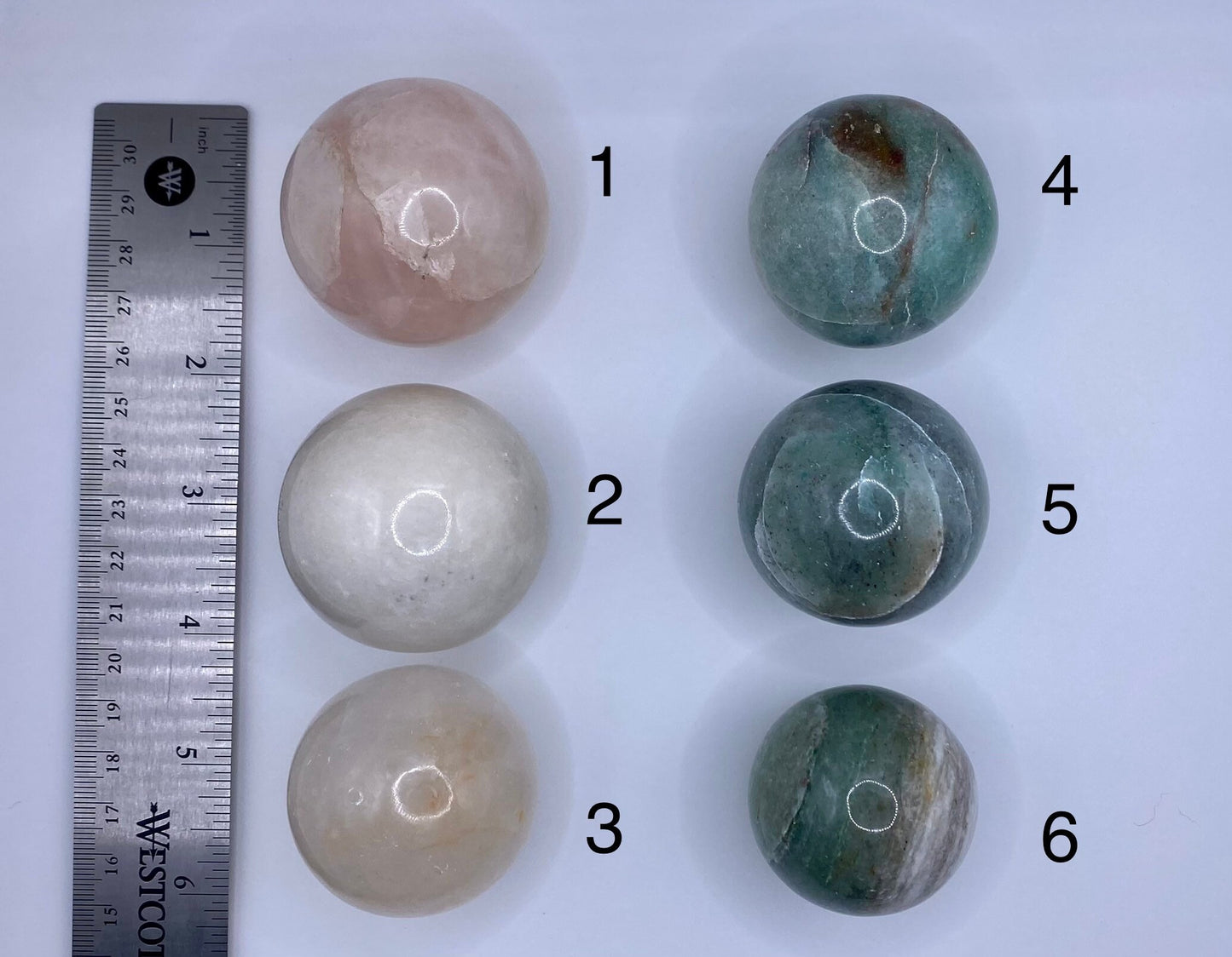 Crystal Sphere | Ball | Orb | Healing | Quartz | Jasper | Calcite | Gemstone | Altar Decor | Gift Crystal Eyes It