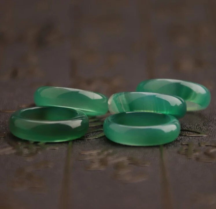 Banded Agate Ring | Gemstone Band | Healing Stone | Statement Jewelry | Gift Crystal Eyes It