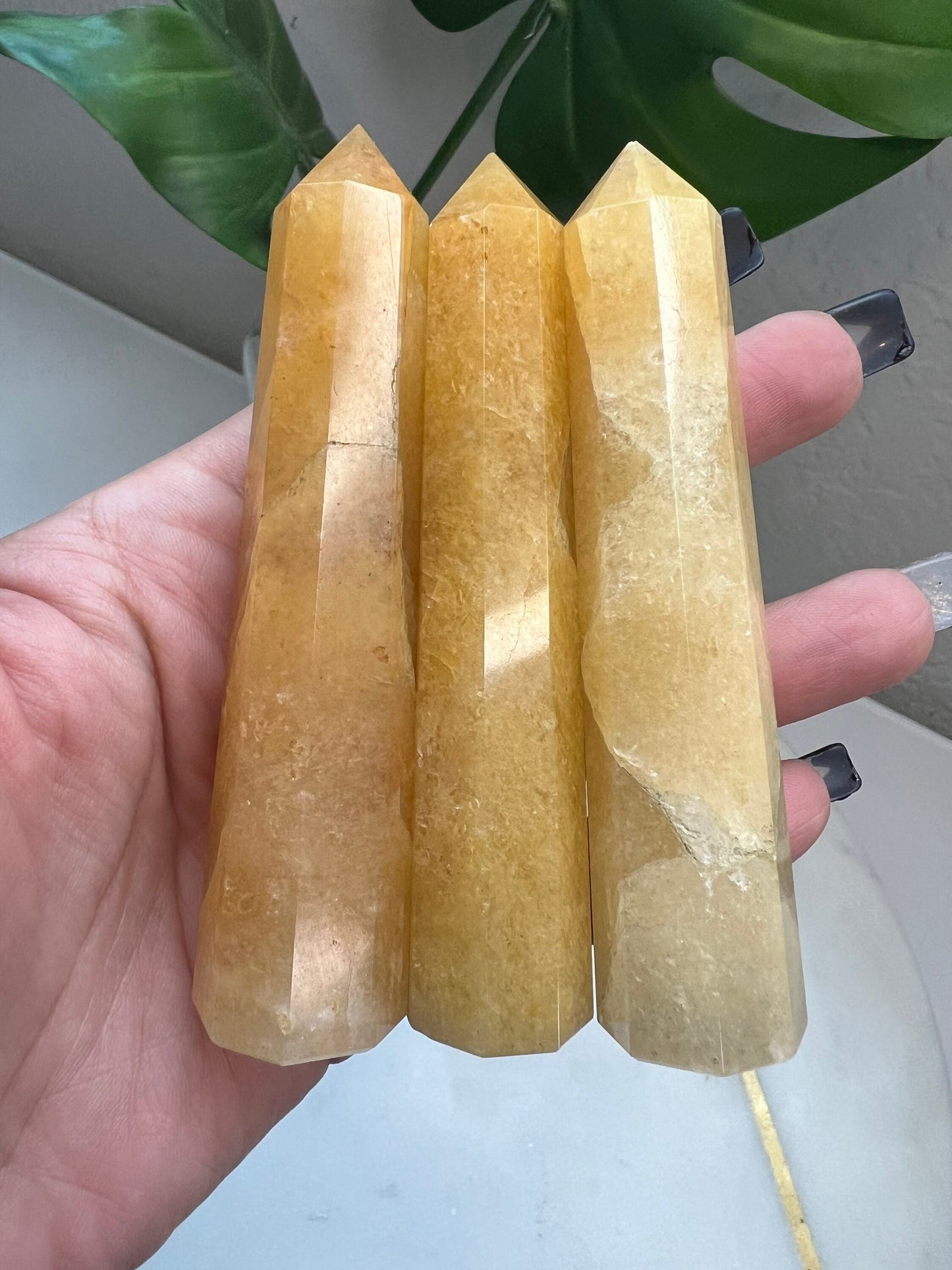 Orange Calcite Crystal Tower | Point | Wand | Natural | Healing | Meditation | Altar Decor | Gift Crystal Eyes It