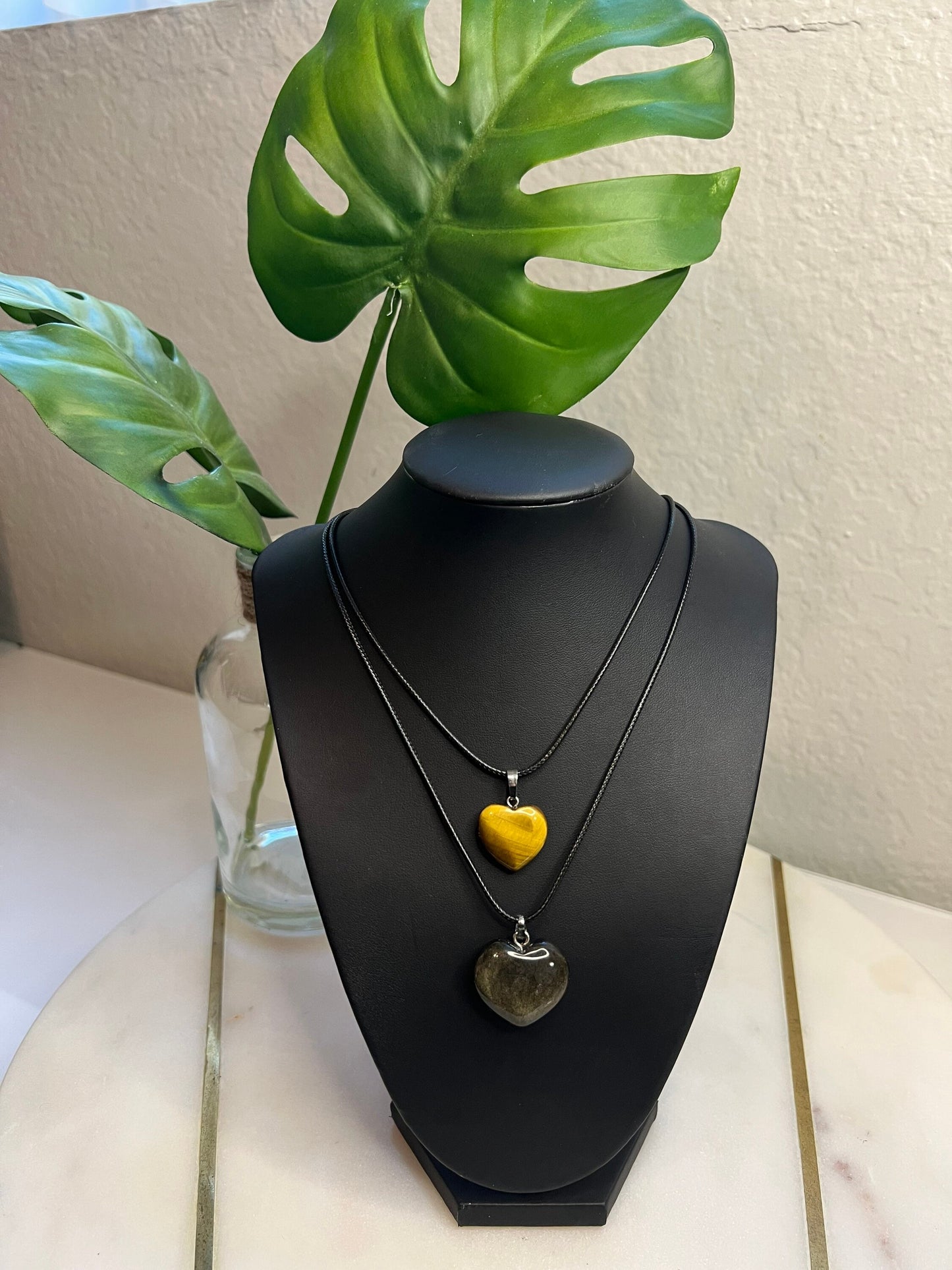 Tigers Eye Heart Crystal Necklace | Healing Crystals | Protection | Jewelry | Gift Crystal Eyes It