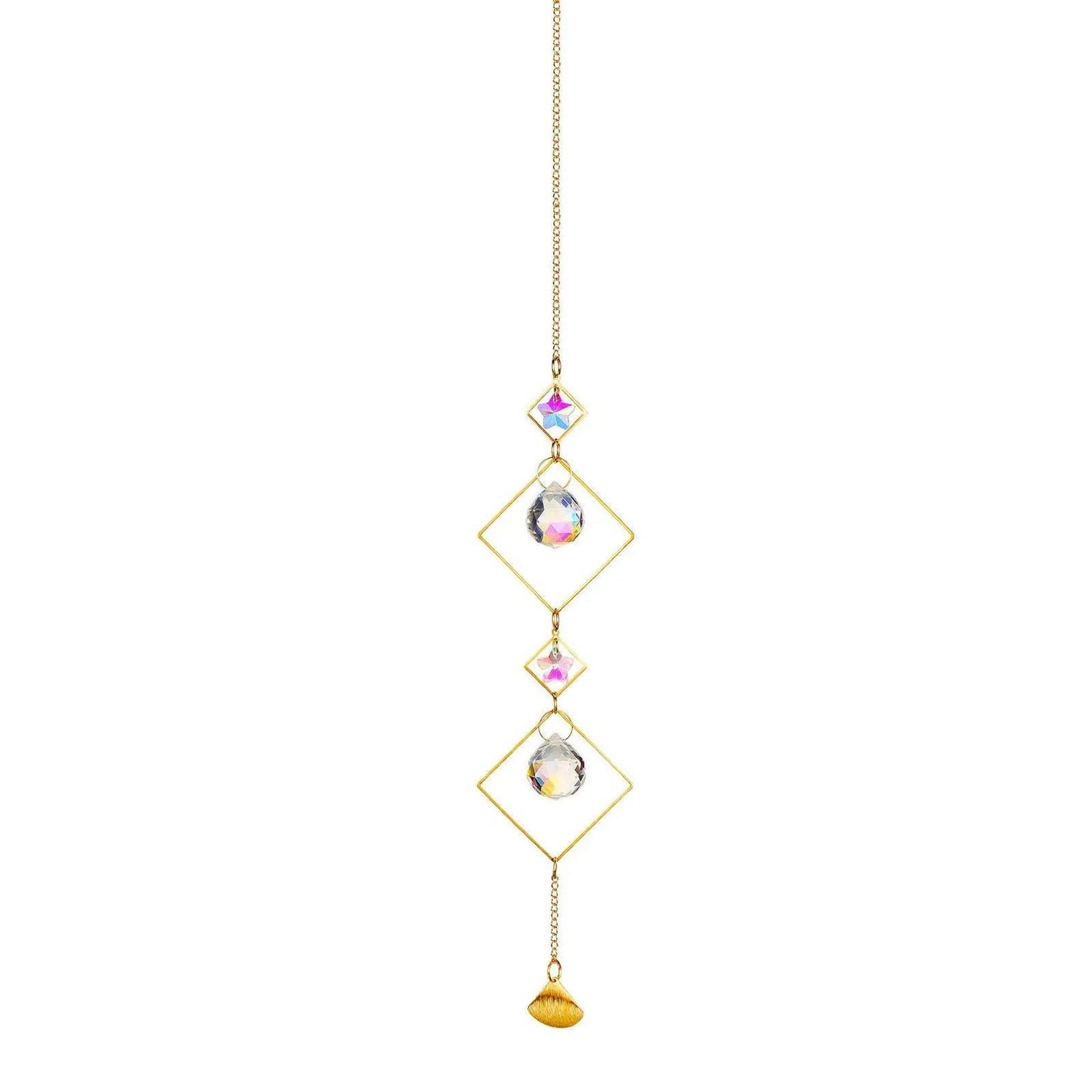 Crystal Sun Catcher | Gold Suncatcher | Evil Eye | Moon | Sun | Boho | Decor | Gift Crystal Eyes It