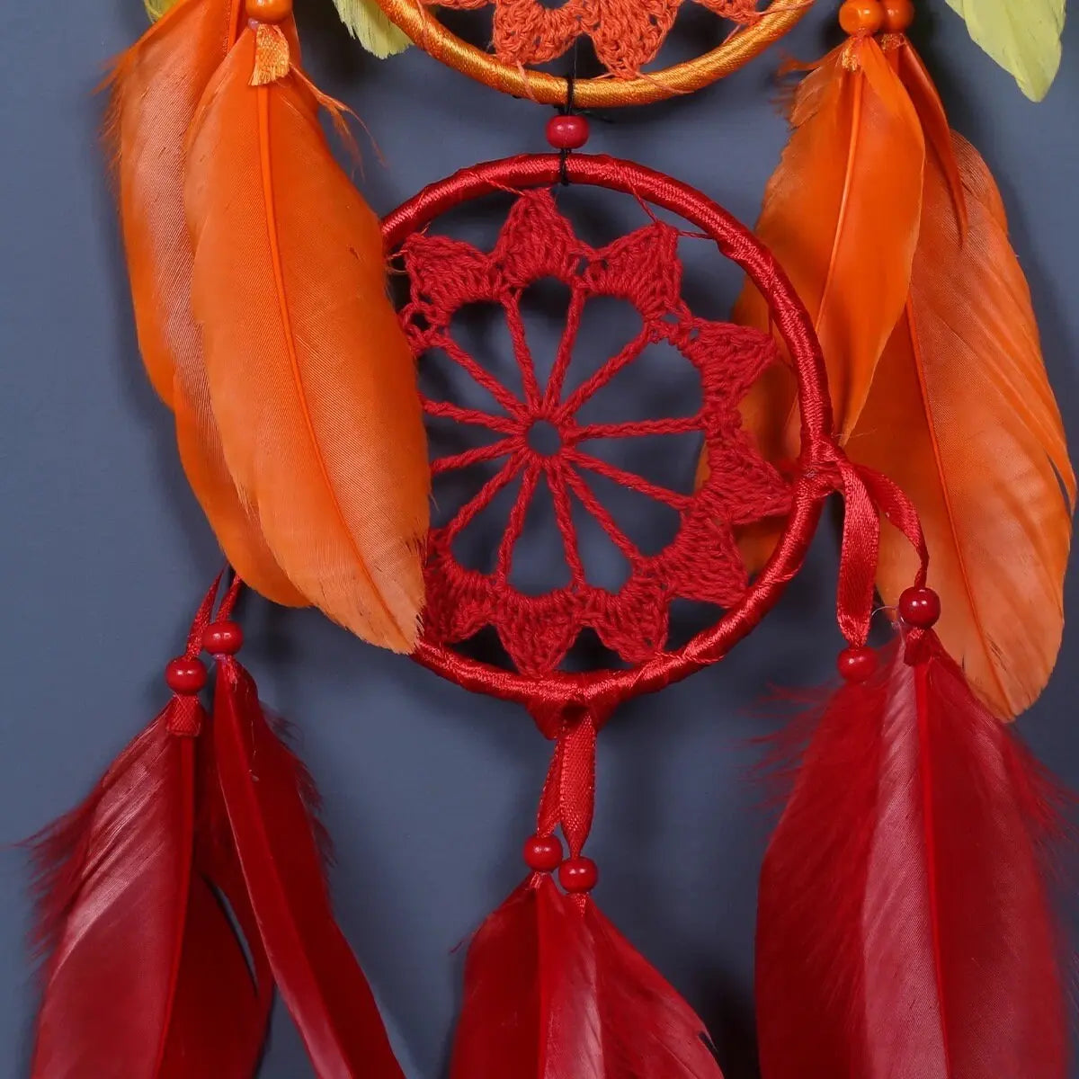 Rainbow Dreamcatcher | Seven Chakra Dream Catcher | Colorful | Wall Hanging Decoration | Boho | Feathers | Art | Gift Crystal Eyes It