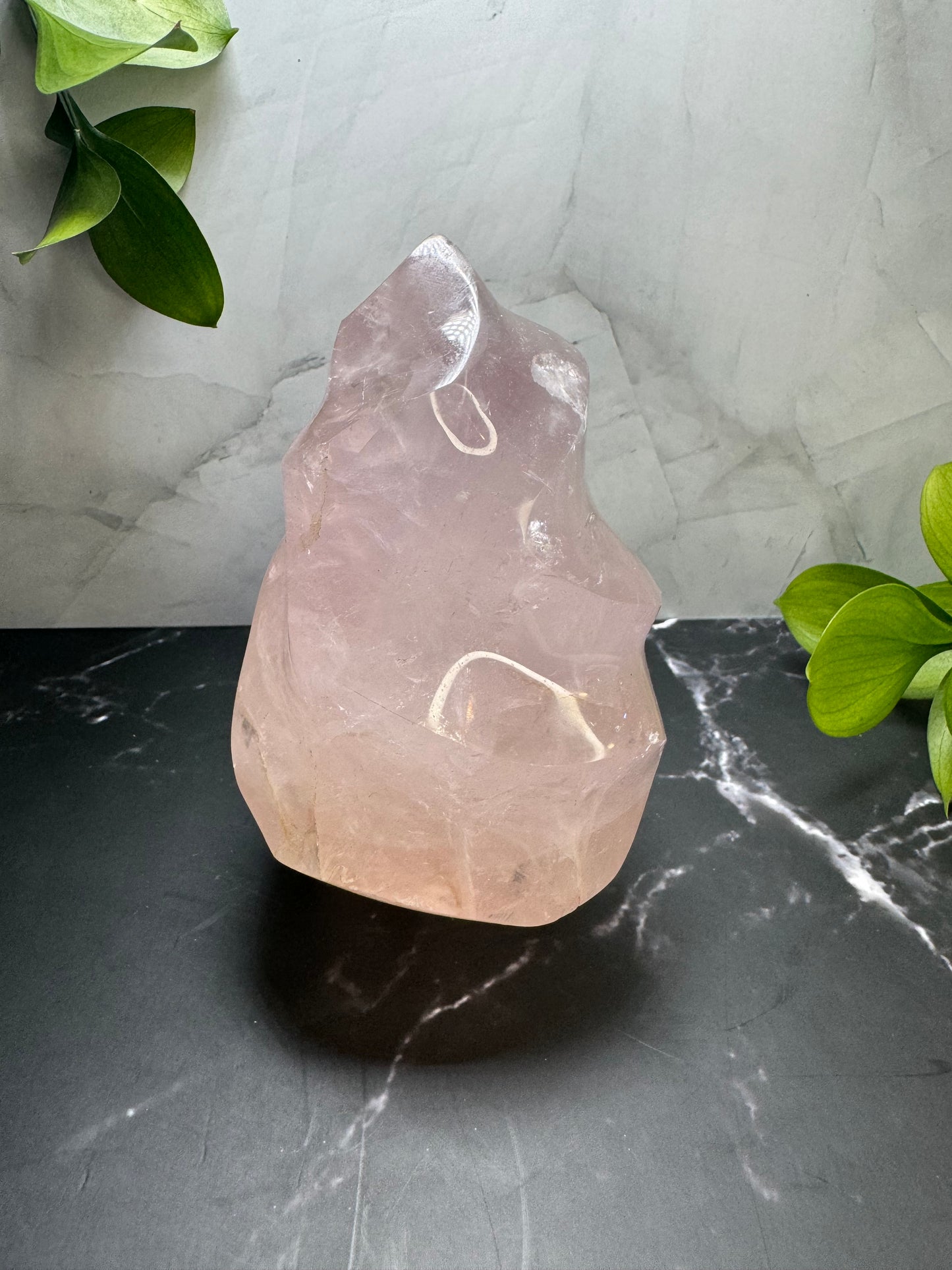 Large Rose Quartz Flame Point 5” | Crystal Decor | Healing | Gift Crystal Eyes It