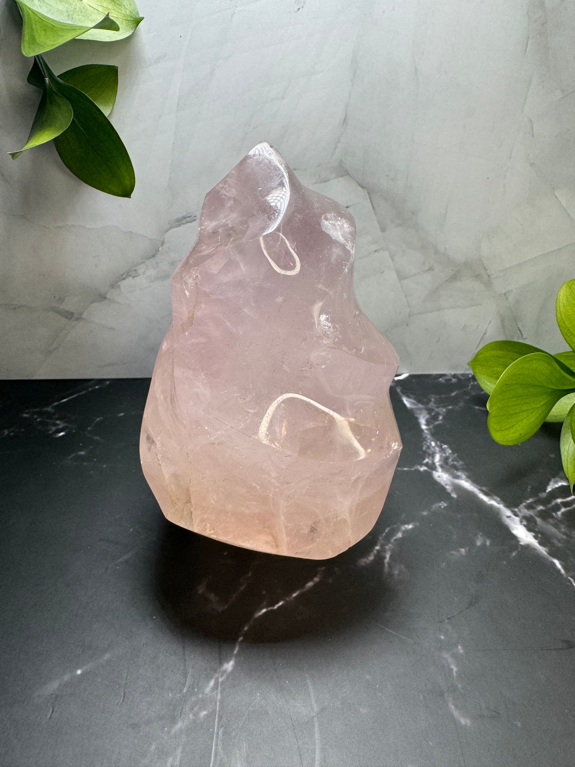 Large Rose Quartz Flame Point 5” | Crystal Decor | Healing | Gift Crystal Eyes It