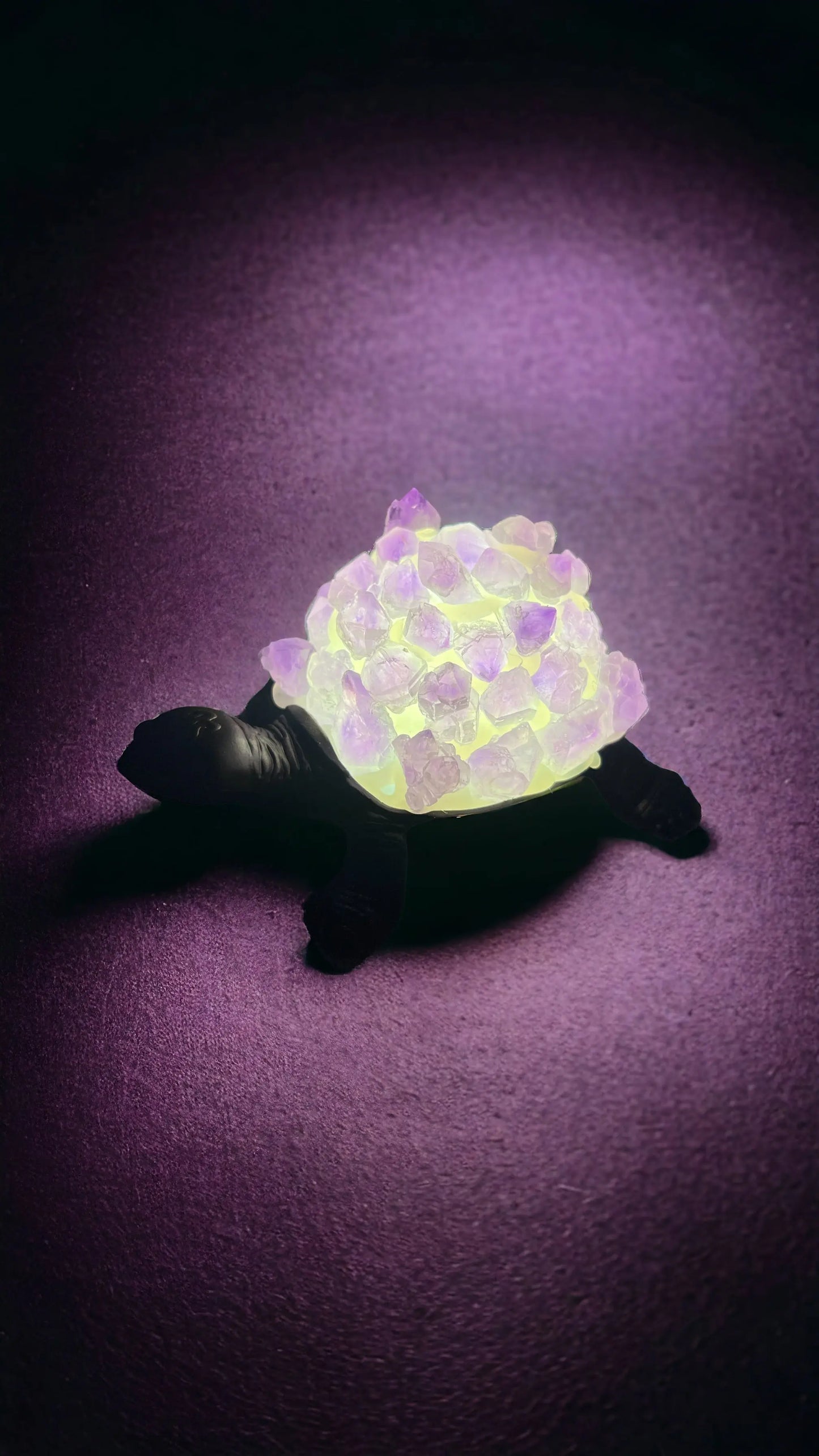 Crystal Turtle Light | Amethyst | Citrine | LED | USB | Gift Crystal Eyes It