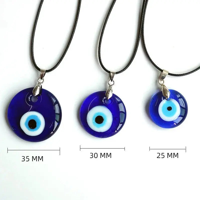 Evil Eye Necklace | Blue Pendant | Turkish | Nazar | Mal de Ojo | Protection | Jewelry | Gift Crystal Eyes It