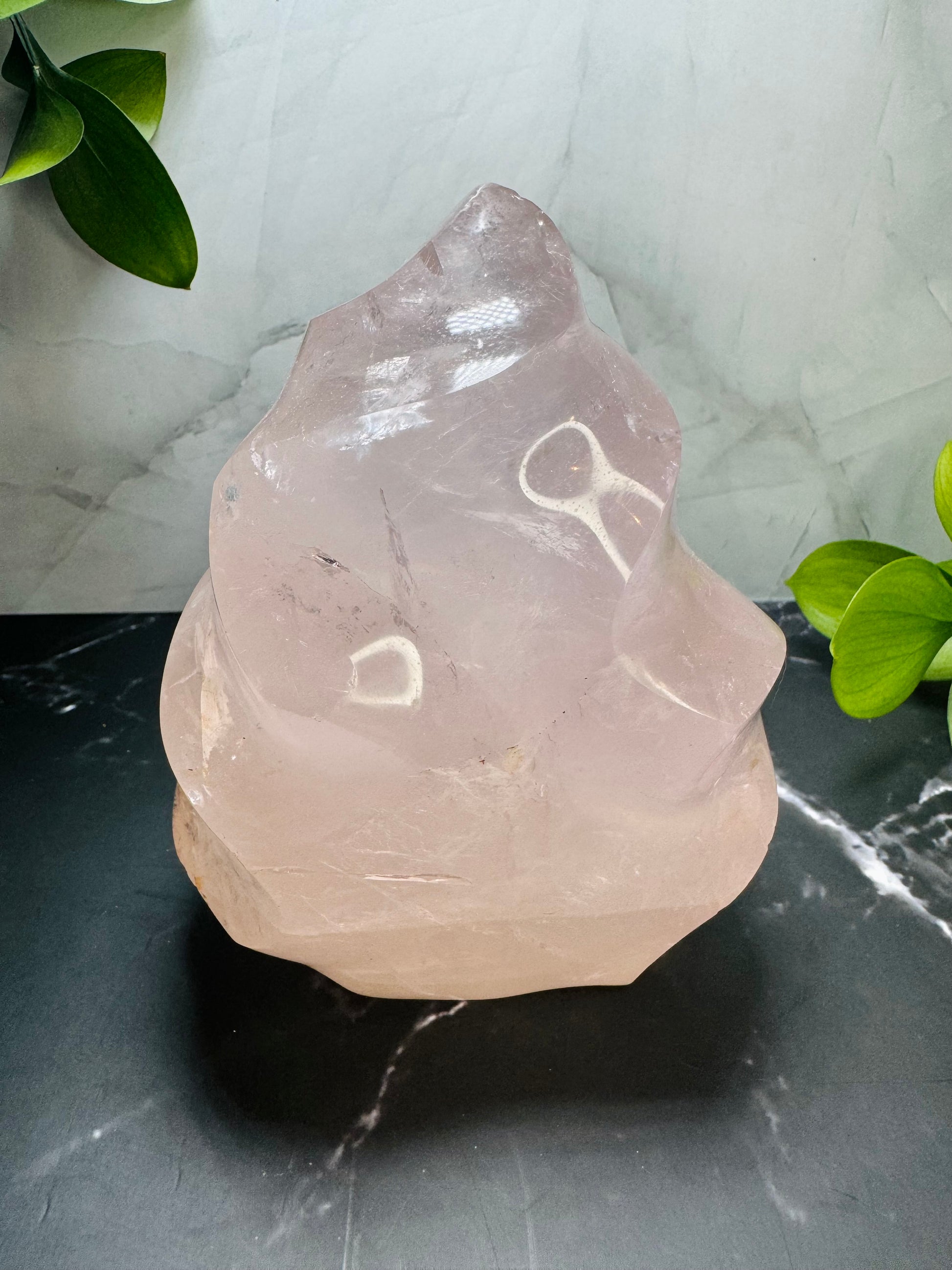 Large Rose Quartz Flame Point 5” | Crystal Decor | Healing | Gift Crystal Eyes It