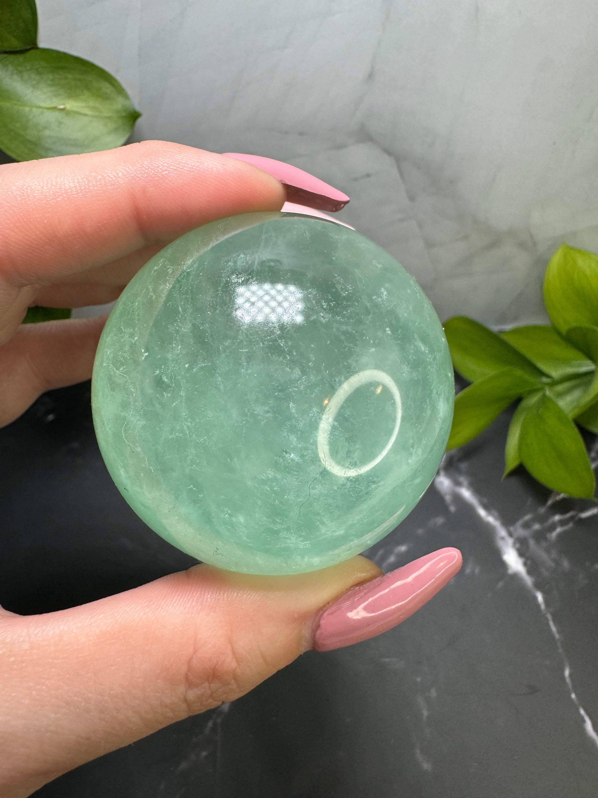 Green Fluorite Sphere 2” Green | Crystal Decor | Healing | Gift Crystal Eyes It