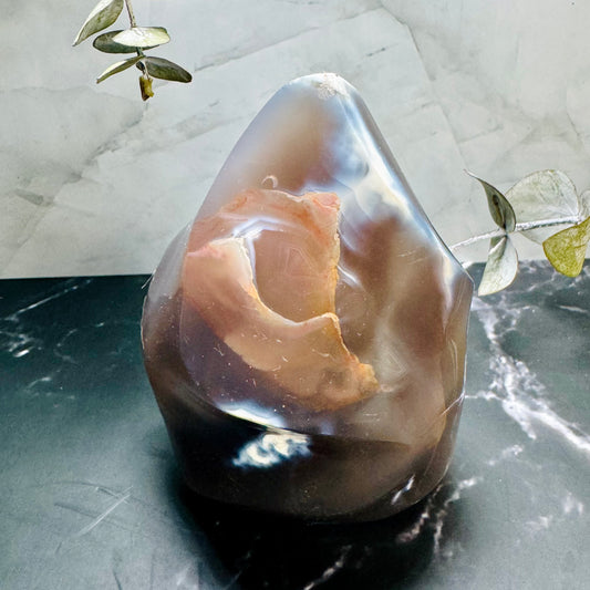 Orca Agate Flame Point 4” | Large | Crystal Decor | Healing | Gift Crystal Eyes It