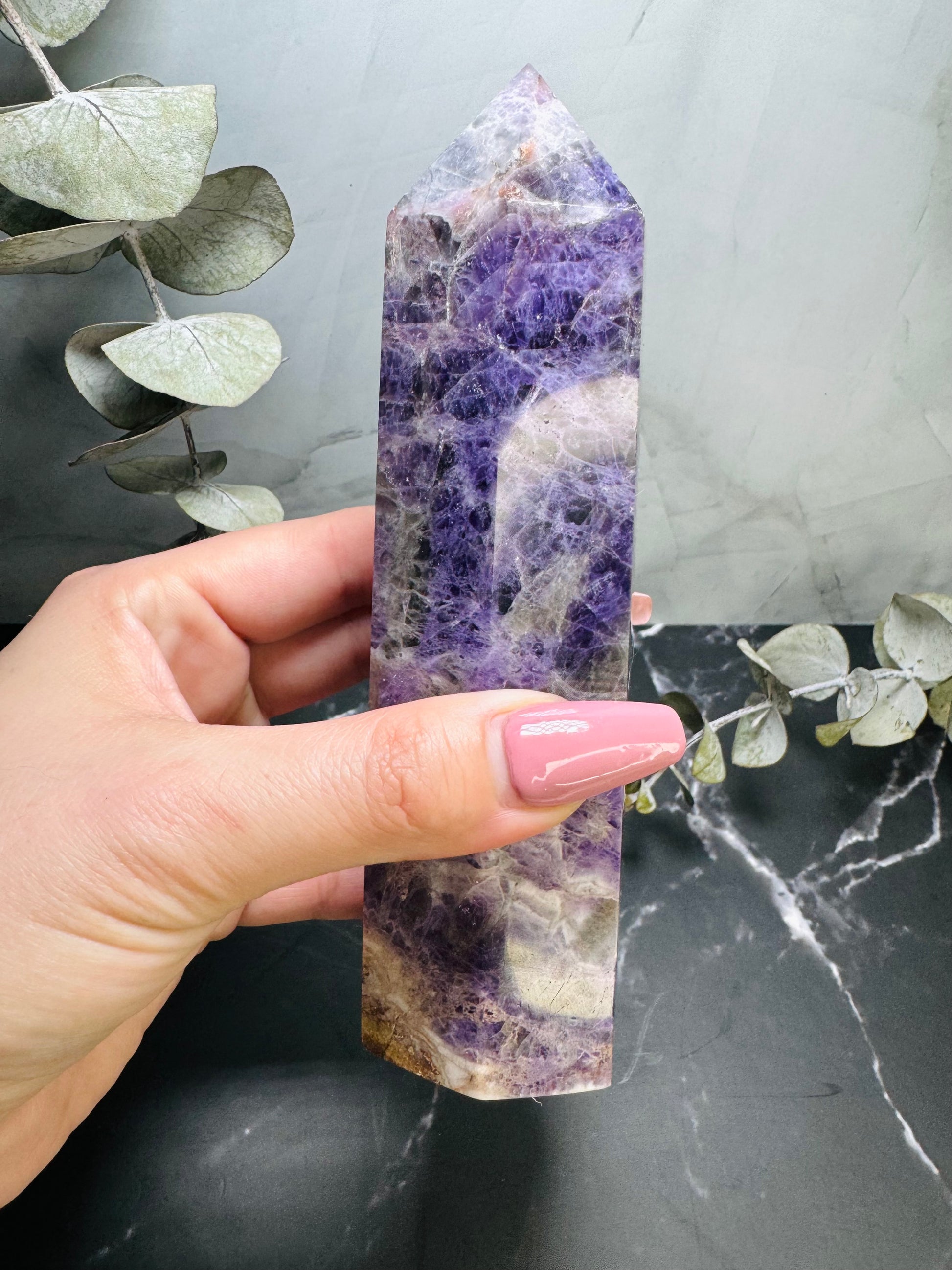 Amethyst Tower | Wand | Crystal | Natural | Decoration | Gift Crystal Eyes It
