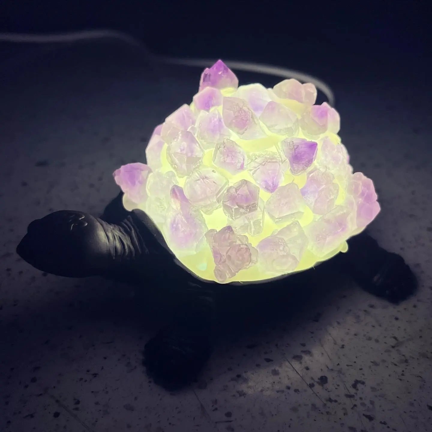 Crystal Turtle Light | Amethyst | Citrine | LED | USB | Gift Crystal Eyes It