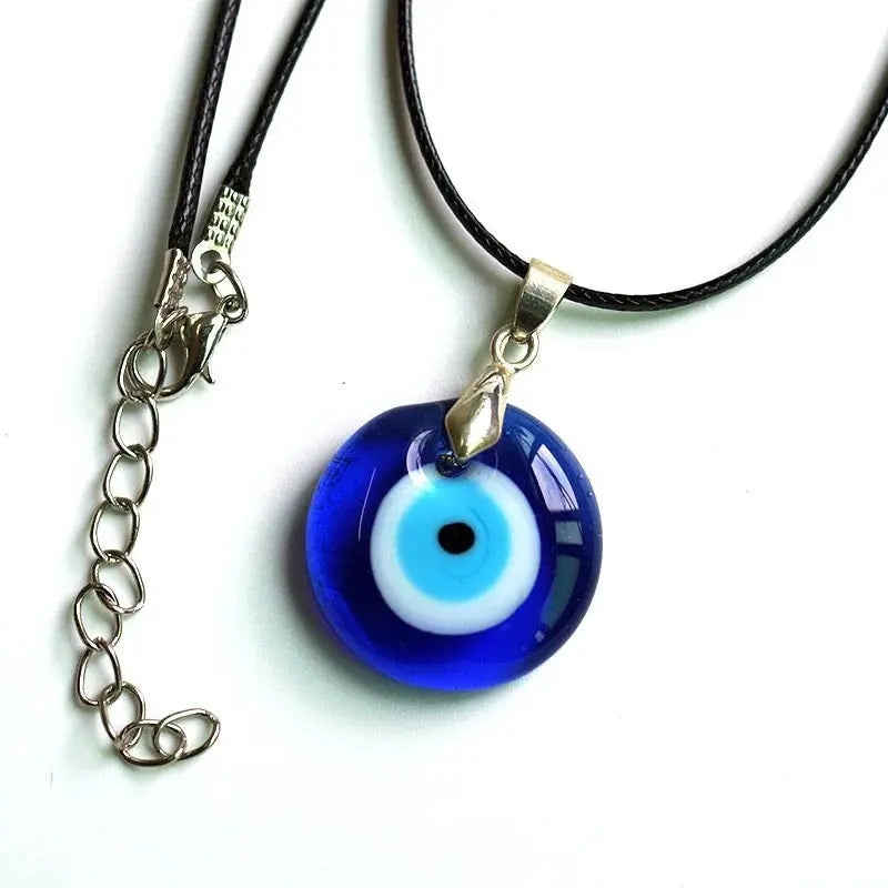 Evil Eye Necklace | Blue Pendant | Turkish | Nazar | Mal de Ojo | Protection | Jewelry | Gift Crystal Eyes It