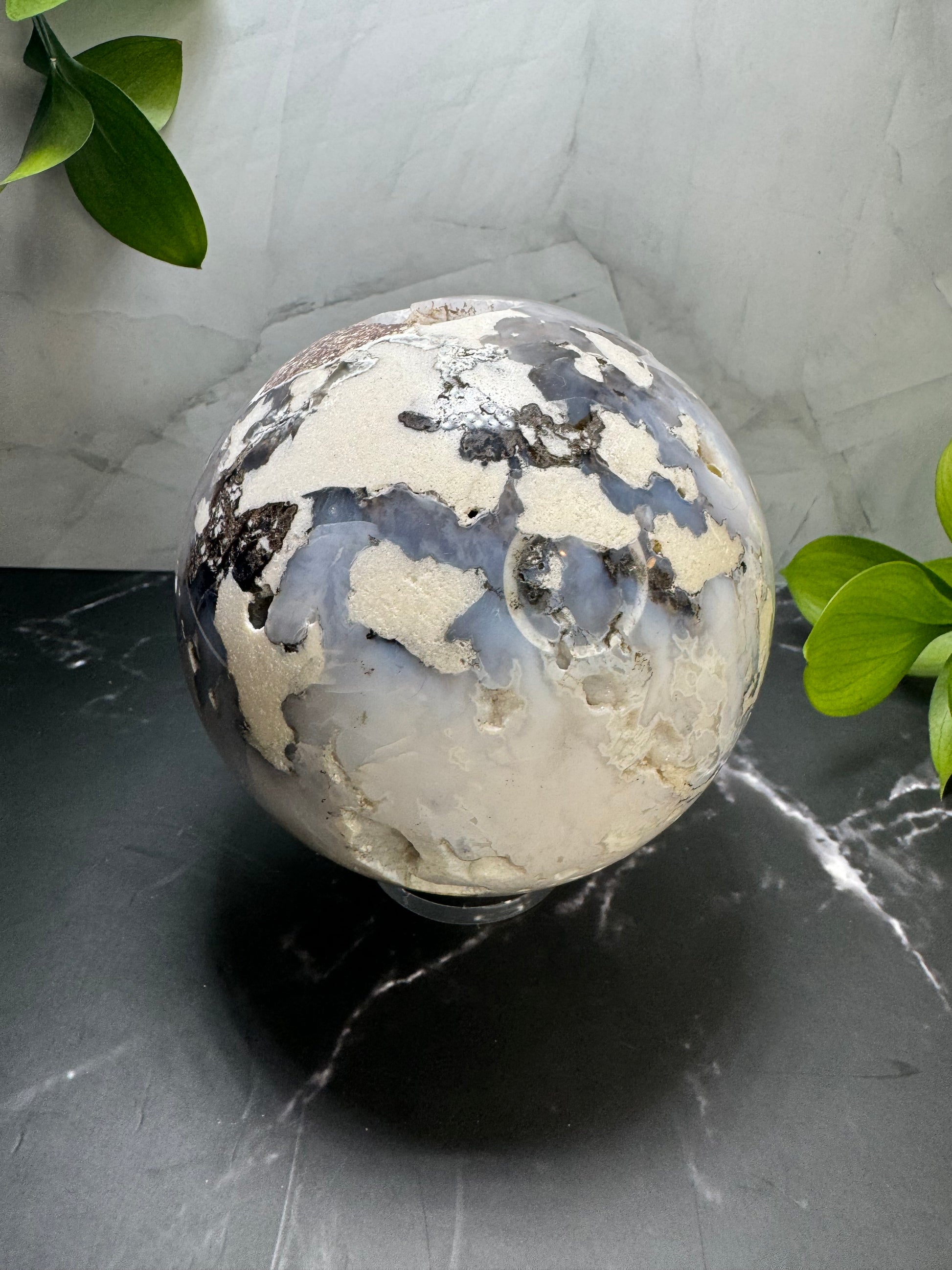 Large Druzy Agate and White Quartz Sphere 3.5” | Druzy Quartz | White | Crystal Decor | Healing | Gift Crystal Eyes It