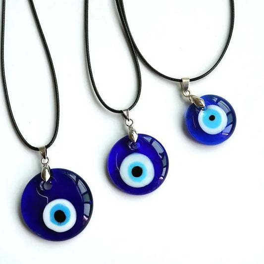 Evil Eye Necklace | Blue Pendant | Turkish | Nazar | Mal de Ojo | Protection | Jewelry | Gift Crystal Eyes It