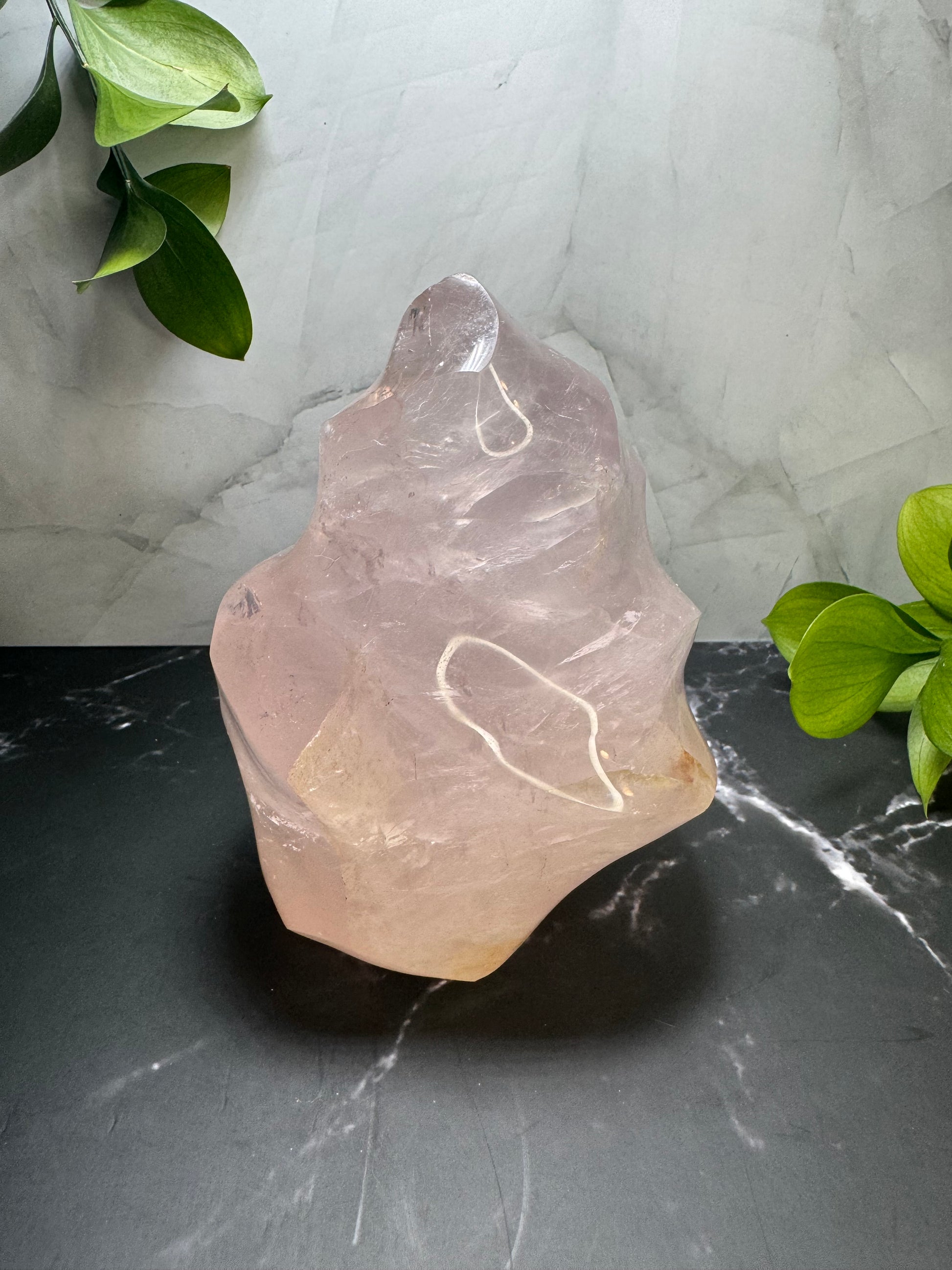 Large Rose Quartz Flame Point 5” | Crystal Decor | Healing | Gift Crystal Eyes It