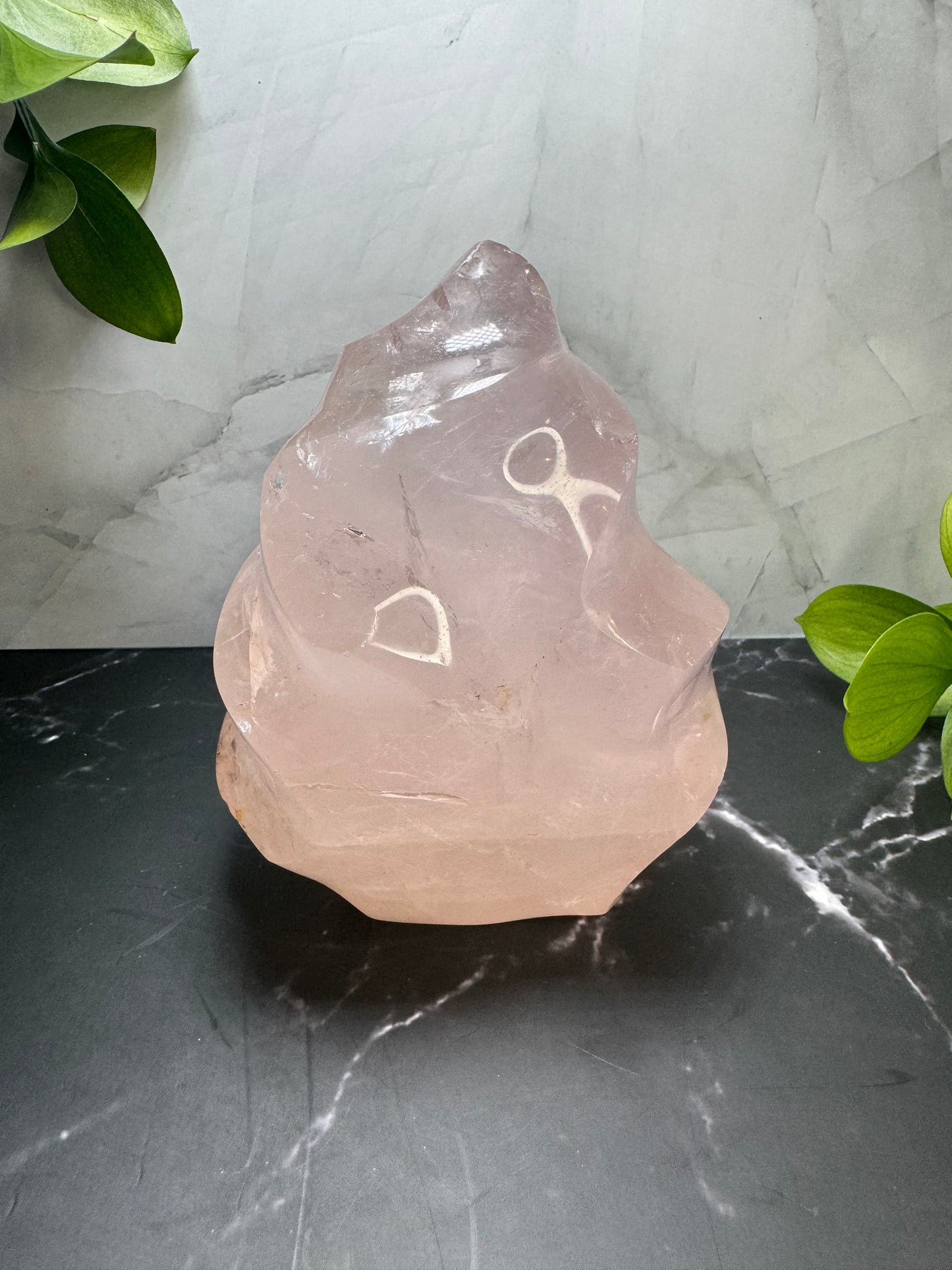 Large Rose Quartz Flame Point 5” | Crystal Decor | Healing | Gift Crystal Eyes It