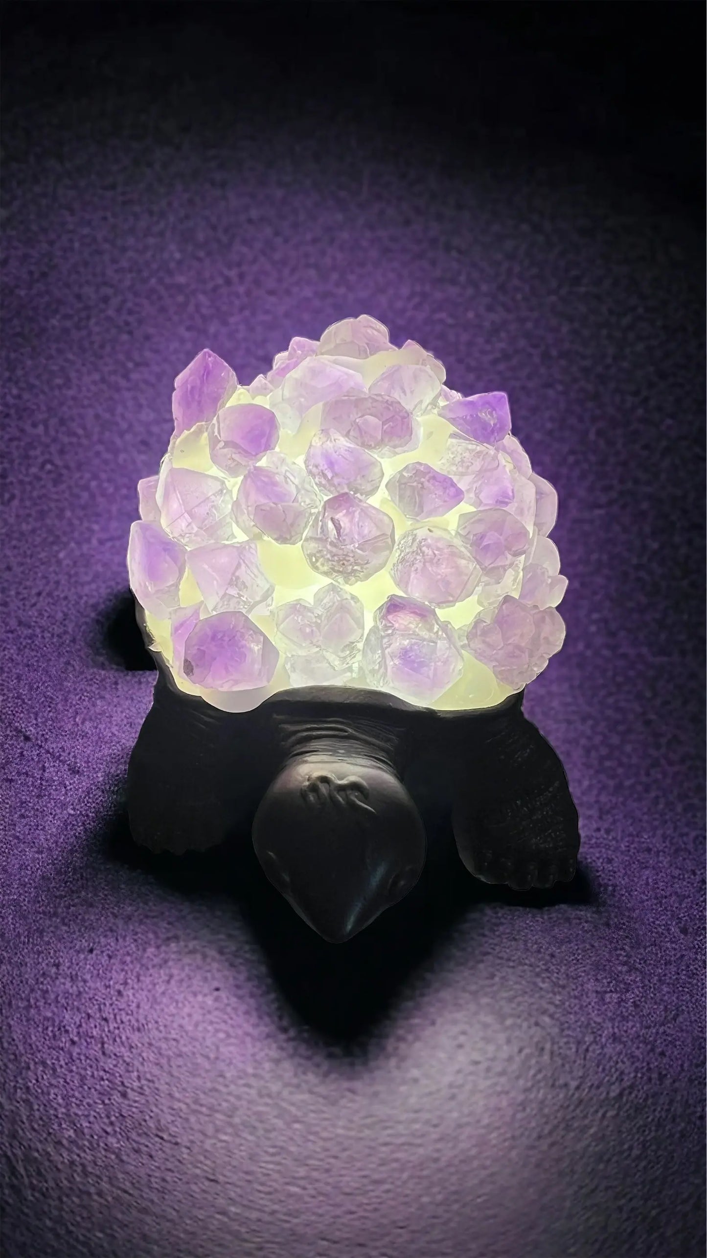 Crystal Turtle Light | Amethyst | Citrine | LED | USB | Gift Crystal Eyes It