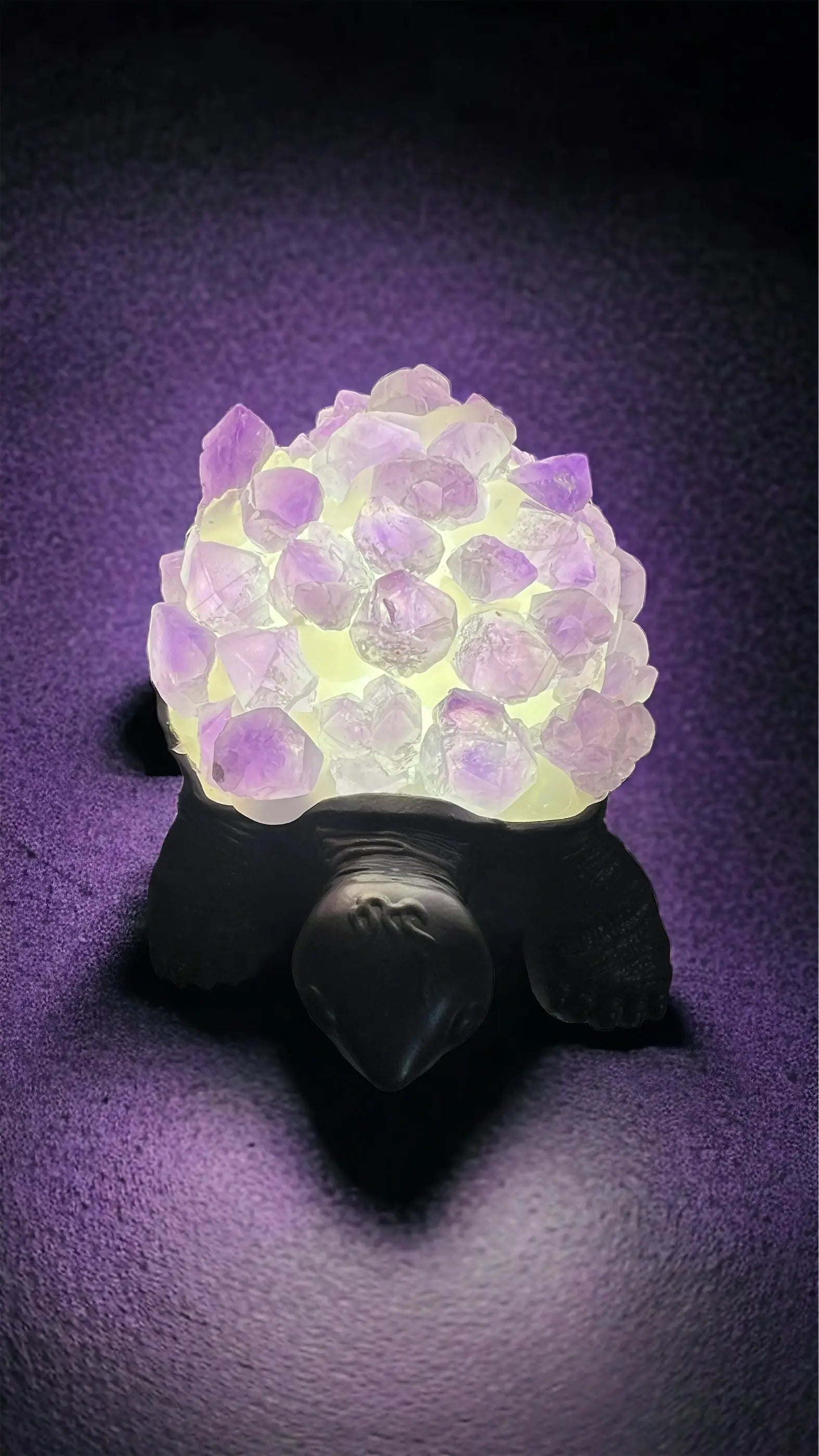 Crystal Turtle Light | Amethyst | Citrine | LED | USB | Gift Crystal Eyes It