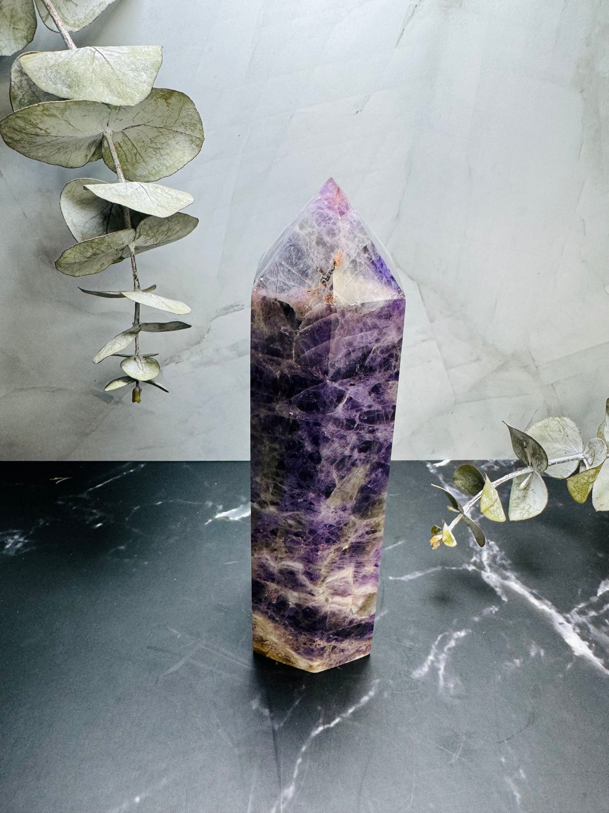 Amethyst Tower | Wand | Crystal | Natural | Decoration | Gift Crystal Eyes It