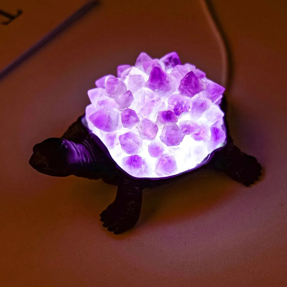 Crystal Turtle Light | Amethyst | Citrine | LED | USB | Gift Crystal Eyes It