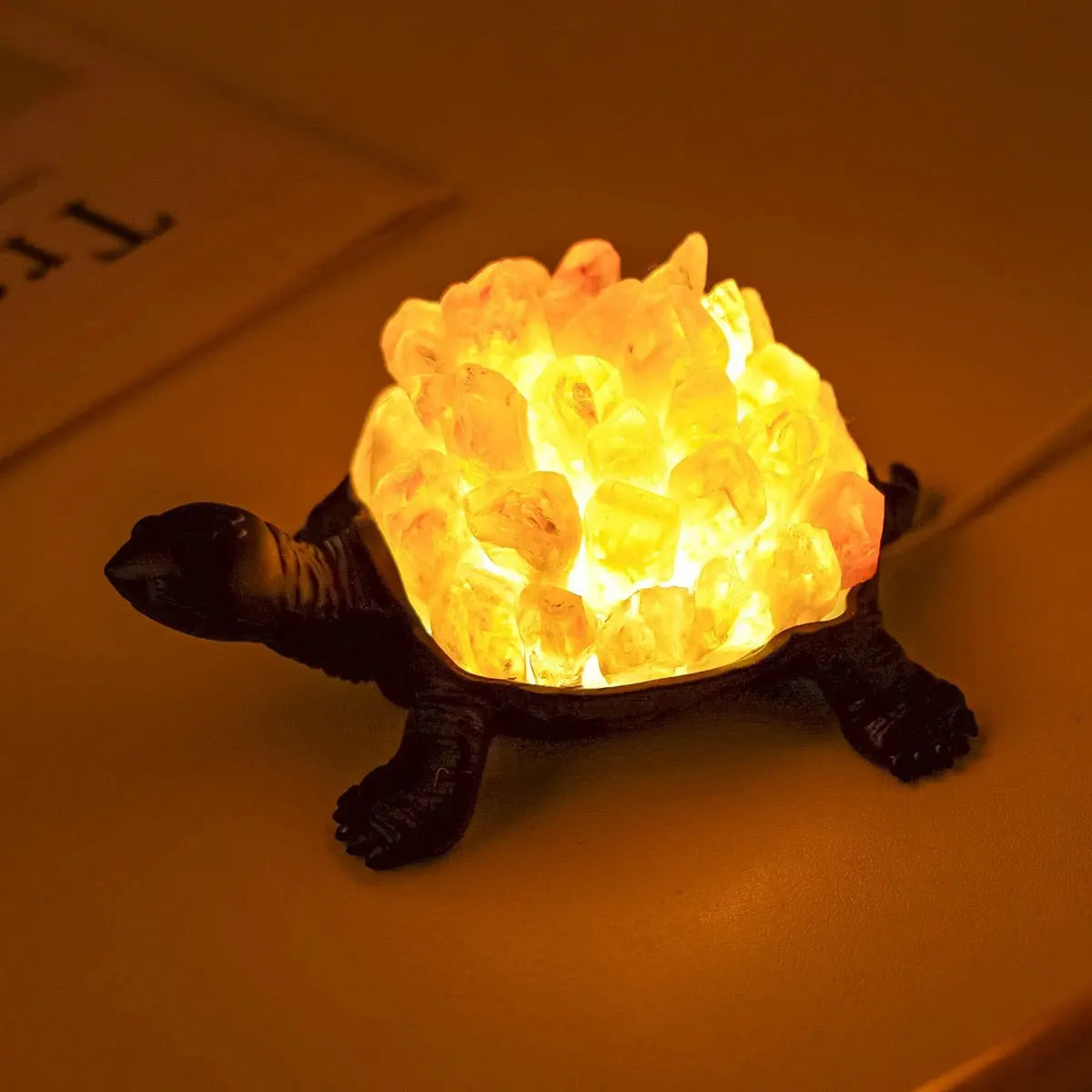 Crystal Turtle Light | Amethyst | Citrine | LED | USB | Gift Crystal Eyes It