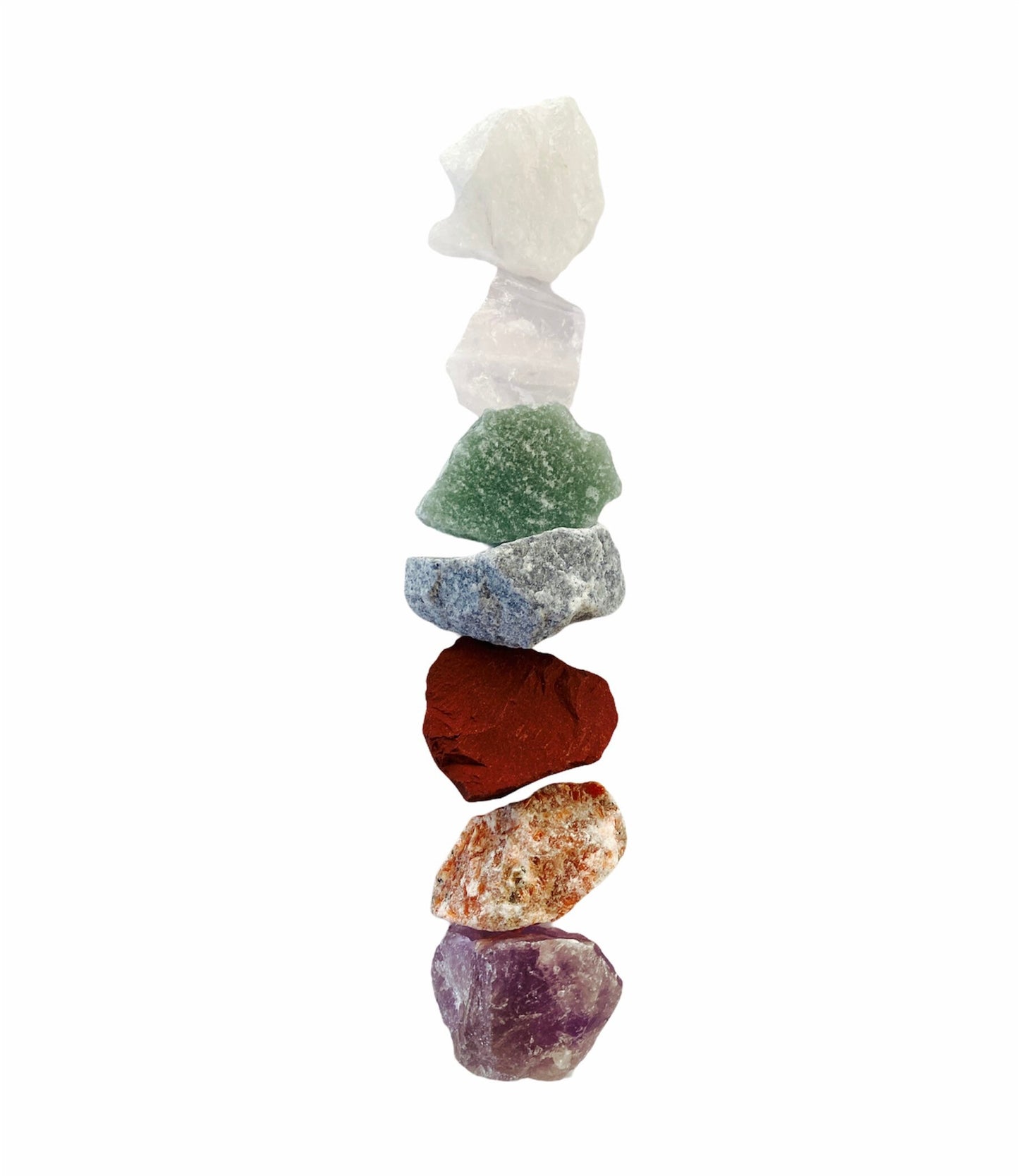 Crystal Set | Healing | Cleansing Stones | Rough Crystals | Quartz | Red Jasper | Amethyst | Calcite | Gift Crystal Eyes It