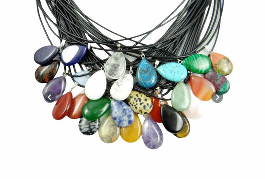 Crystal Necklace | Healing Crystal Stone Necklace | Random Crystal Crystal Eyes It