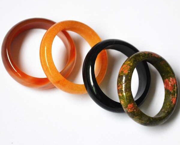 Banded Agate Ring | Gemstone Band | Healing Stone | Statement Jewelry | Gift Crystal Eyes It