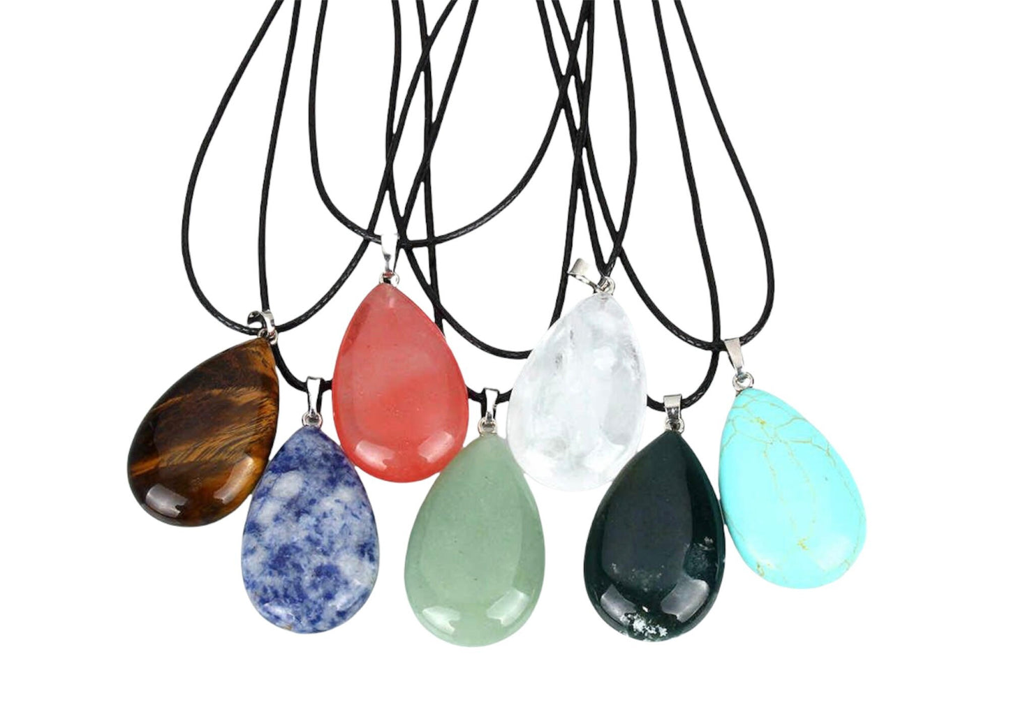 Crystal Necklace | Healing Crystal Stone Necklace | Random Crystal Crystal Eyes It