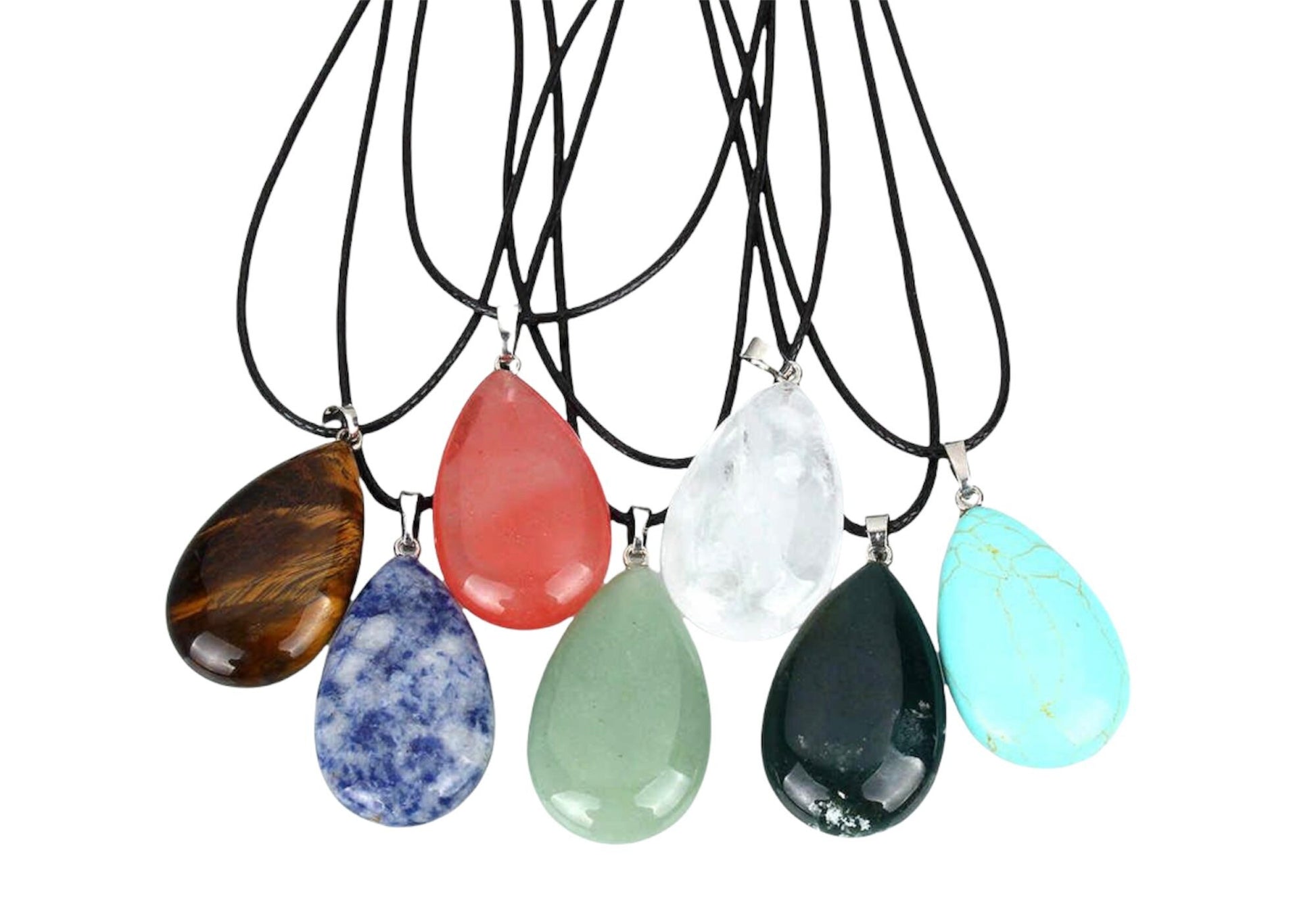 Crystal Necklace | Healing Crystal Stone Necklace | Random Crystal Crystal Eyes It