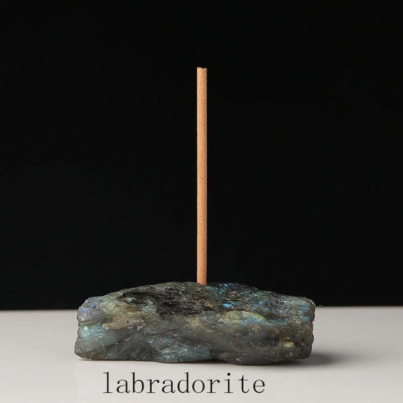 Crystal Incense Stick Holder | Rough Stone | Raw | Natural Stone | Altar Decor | Decoration | Gift Crystal Eyes It