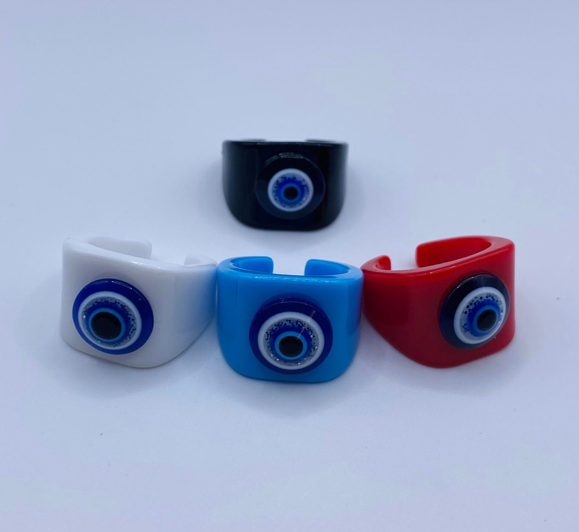 Evil Eye Ring | Nazar | Matiasma | Mal de Ojo | Protection Symbol | Good Luck Charm | Talisman | Jewelry | Gift Crystal Eyes It