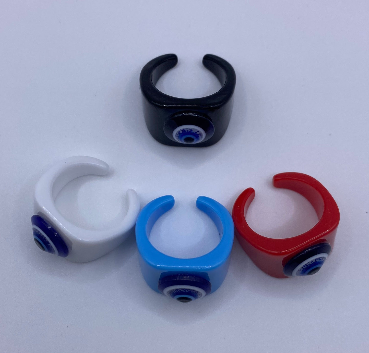 Evil Eye Ring | Nazar | Matiasma | Mal de Ojo | Protection Symbol | Good Luck Charm | Talisman | Jewelry | Gift Crystal Eyes It