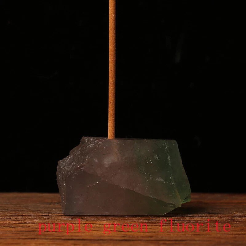 Crystal Incense Stick Holder | Rough Stone | Raw | Natural Stone | Altar Decor | Decoration | Gift Crystal Eyes It