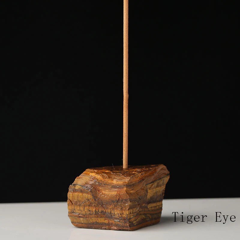 Crystal Incense Stick Holder | Rough Stone | Raw | Natural Stone | Altar Decor | Decoration | Gift Crystal Eyes It