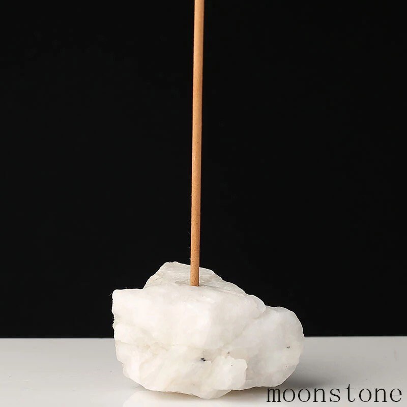 Crystal Incense Stick Holder | Rough Stone | Raw | Natural Stone | Altar Decor | Decoration | Gift Crystal Eyes It