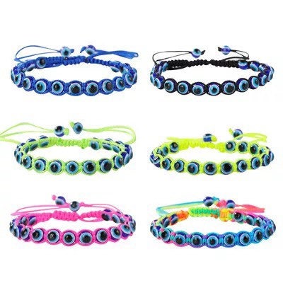 Evil Eye Bracelet | Nazar | Matiasma | Mal de Ojo | Protection Symbol | Good Luck Charm | Talisman | Braided | Jewelry | Gift Crystal Eyes It