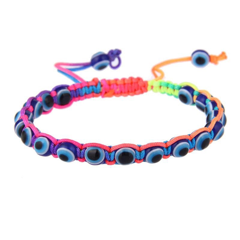 Evil Eye Bracelet | Nazar | Matiasma | Mal de Ojo | Protection Symbol | Good Luck Charm | Talisman | Braided | Jewelry | Gift Crystal Eyes It