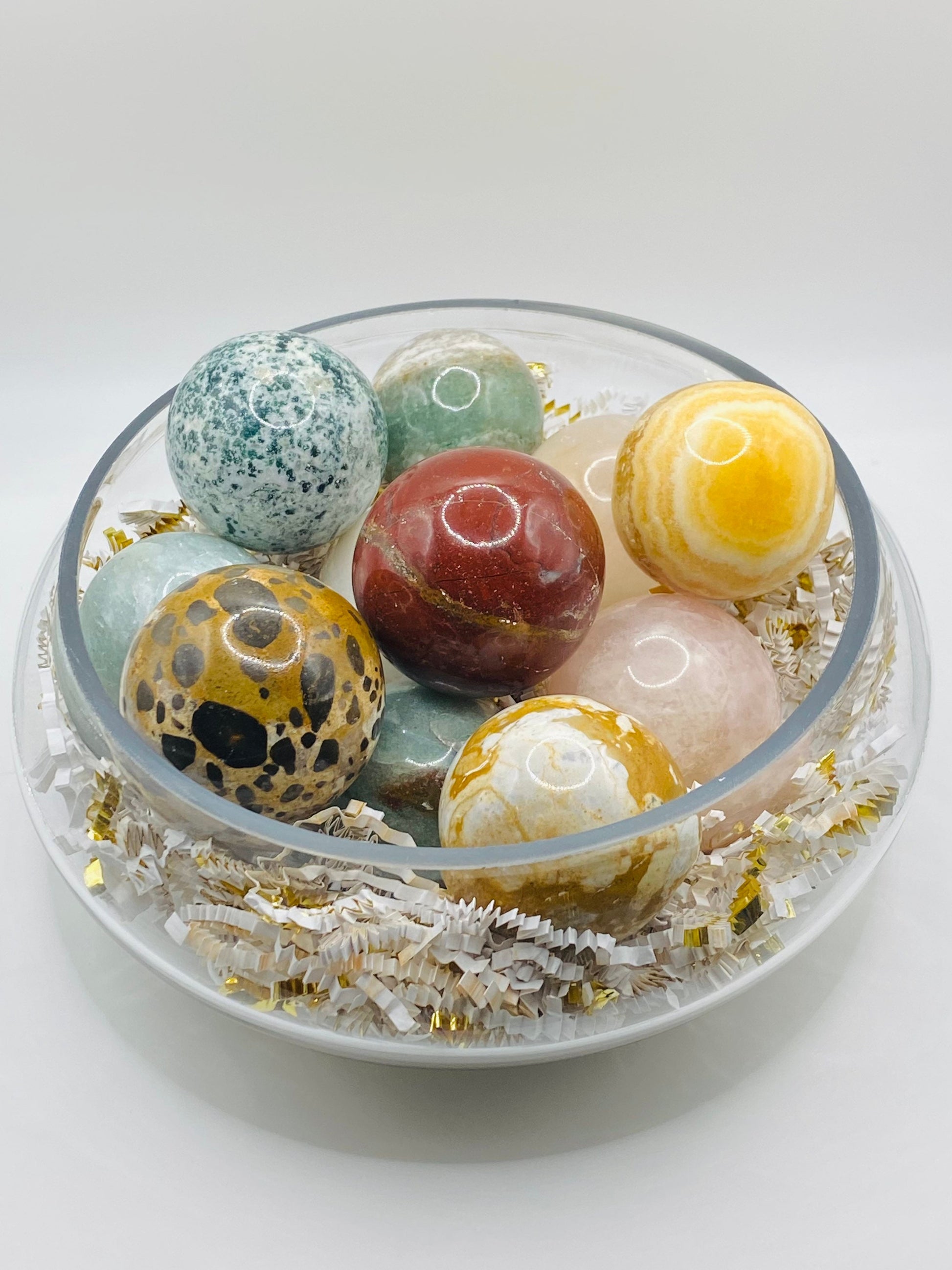 Ocean Jasper Crystal Sphere | Stone | Ball | Orb | Healing | Altar Decor | Gift Crystal Eyes It