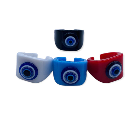 Evil Eye Ring | Nazar | Matiasma | Mal de Ojo | Protection Symbol | Good Luck Charm | Talisman | Jewelry | Gift Crystal Eyes It