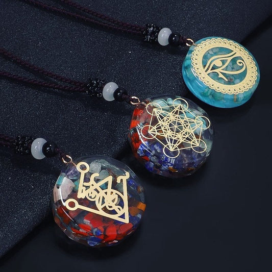 Orgonite Pendant | Necklace | Chakra | Healing | Crystal | Meditation | Reiki | Jewelry | Gift Crystal Eyes It