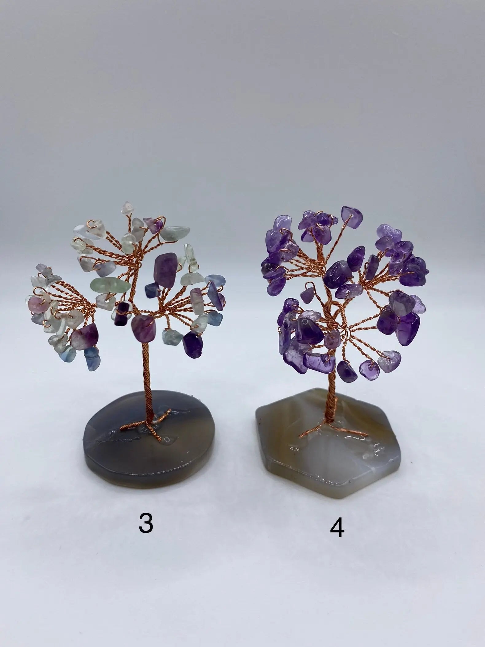 Mini Crystal Trees | Gemstone | Chakra | Good Luck | Healing | Altar Decor | Gift Crystal Eyes It